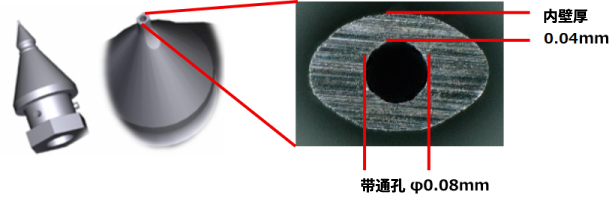 φ0.08mm带通孔吸嘴的量产(1000个/Lot)